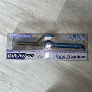 BaBylissPro Nano Titanium 3/4" curling iron Blue